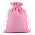 thumbnail image 3 of 10 bolsas de regalo de lino y algodón de arpillera natural hechas a mano con cordón, bolsas de regalo para bodas, regalos de Navidad, bolsas y estuches para embalaje de joyas, 3 of 5