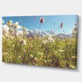 thumbnail image 2 of Blooming Mountain Meadow Flowers - Large Flower Canvas Art Print, 2 of 3