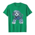 thumbnail image 4 of Qulqfy Puppy Shirts for Women Cartoon Green Dog Print Cute Shirts Short Sleeve Womens Graphic Tops M, 4 of 4