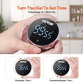 thumbnail image 3 of Large LED Kitchen Timer - Magnetic Digital Countdown/Countup Timer for Cooking, 3 of 11