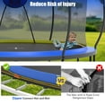 thumbnail image 4 of 14 Ft Trampoline for Kids and Adults, Outdoor Trampoline with Fiberglass Rods and Smart Zipper System Zero Gaps, Segmart Recreational Trampoline with Enclosure Net, 880LBS Heavy Duty Trampoline, 4 of 8