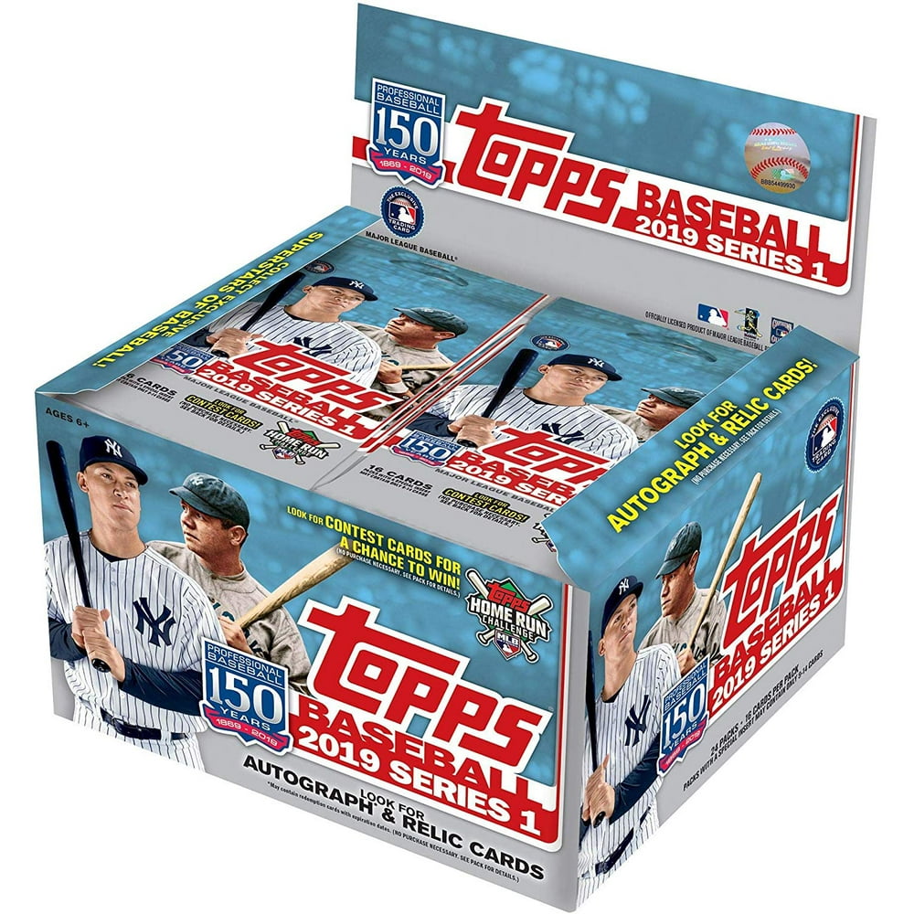 Topps 2019 Baseball Series 1 Trading Cards Display Box (Retail Edition