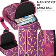 thumbnail image 4 of Crossbody Sling Backpack for Women Men Bananas on Violet Dotted Pattern Shoulder Sling Crossbody Casual Chest Bag for Travel Sports Running Hiking, 4 of 6