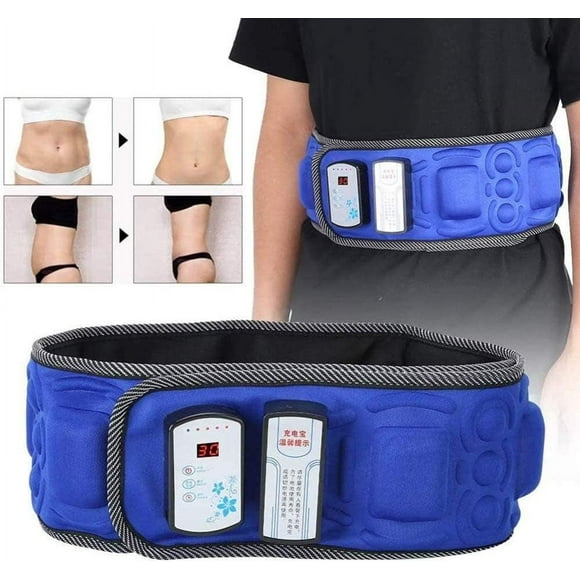Massage Machine Amincissante Électrique Ceinture Vibrante Amincissante Fonction Chaleur Massage Perte de Poids Intégrale Brûle-Graisse Masseur Abdominal