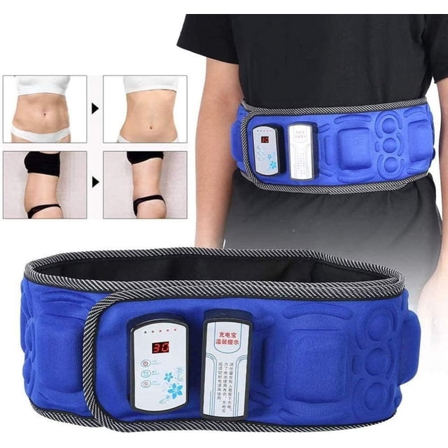 Massage Slimming Machine Electric Body Vibrating Slimming Belt Heat Function Massage Full Body Weight Loss Rejection Fat Burning Abdomen Massager