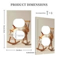 thumbnail image 3 of KLL Relaxing Cat With Tea Pattern Electrical Outlet Covers, 3" x 5" 1 Pack Electric Receptacle Plug Covers for Decorator Receptacle Outlet & Switch-Style S, 3 of 6