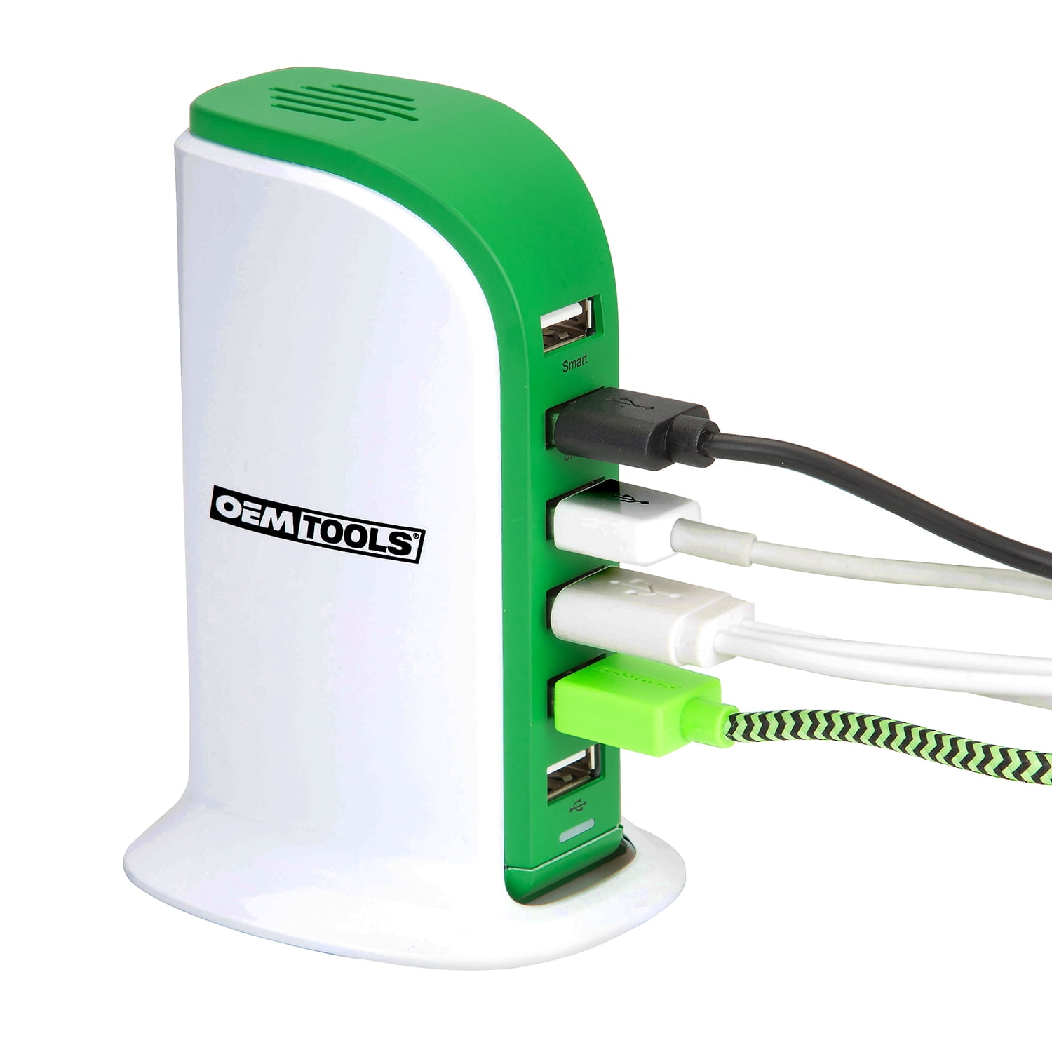 OEMTOOLS 24649 Smart 6 Port USB Charging Station for Smartphones and Other Smart Devices