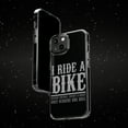 thumbnail image 6 of DistinctInk Clear Case for Apple iPhone 15 PRO (6.1" Screen) - I Ride Bike - Sports Only Require 1 Ball, 6 of 9