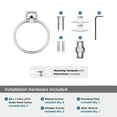 thumbnail image 3 of Amerock Stature Polished Nickel Closed Towel Ring, 3 of 6