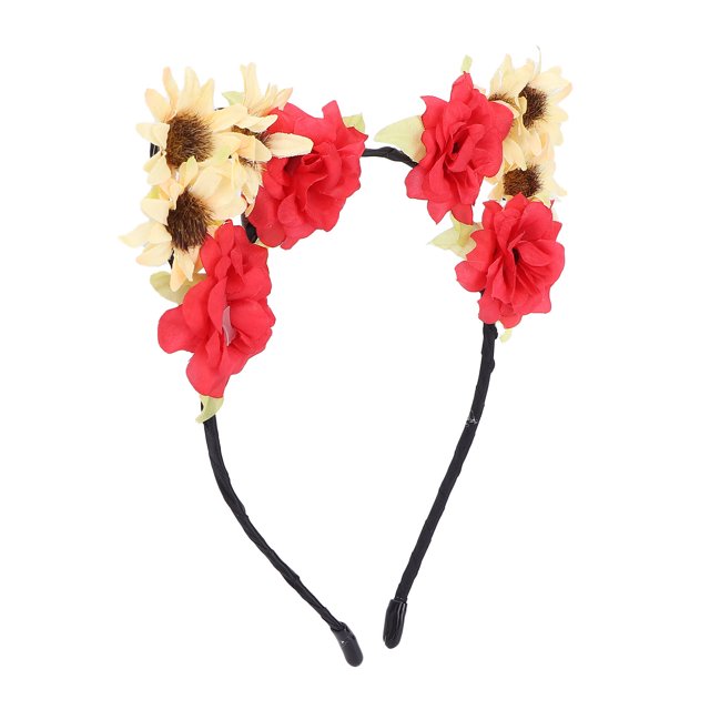 Ear Headdress, Comfortable Flower Headband Fashionable For Senior For Christmas For Adults For Carnival For Kids For Halloween ANGGREK FC1413