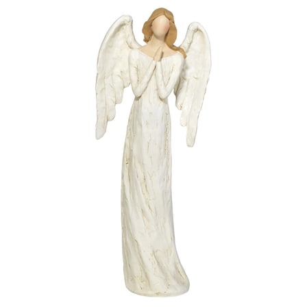 Dicksons Ivory White Praying Angel 12 inch Resin Table Top Figurine