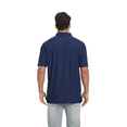 thumbnail image 2 of Zfeel Men's Stretch Polo Shirt Z7739, Polo for Men's, Smooth Nylon-Spandex, Snap Buttons, Navy, S, 2 of 5