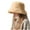 Khaki, variant on Luxalzxs Winter Warm Bucket Hat Faux Fur Fluffy Fisherman Cap for Women Solid Color Thickened Basin Hat
