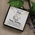 thumbnail image 6 of To My Wife You Are The Light of My Life Birthday Message Forever Necklace w Message Card, 6 of 20
