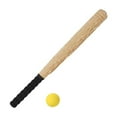 thumbnail image 4 of relayinert Ensemble de Batte et Balle de Baseball 21 Jeux de Baseball Rouges Jouet Éducatif Léger Pouce Couleur Grain de Bois 54cm, 4 of 6