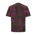 thumbnail image 4 of Casual Suelto Elástico de Manga Corta de los Hombres Blusa, Cuello Redondo de Color Sólido Top Deportivo para Gimnasio Y Actividades Al Aire Libre, 4 of 8