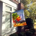 thumbnail image 2 of Carolines Treasures CK1958CHF Automne Teckel Drapeau Toile Maison Taille, 2 of 4