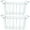 White, variant on 2 Pack Freezer Wire Baskets Sturdy Mesh for Efficient Food Stacking