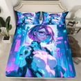 Mechanical Girl Sheet Set Futurism Virtual Reality Theme Sheets