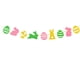 thumbnail image 2 of Decoraciones de Pascua, adornos de Pascua, regalos de Pascua, banderas de papel con purpurina con temática de Pascua, huevos de conejito, letras, decoración festiva de Pascua, banderas de fiesta, band, 2 of 6