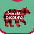 thumbnail image 3 of Inktastic Baby's First Christmas Boys or Girls Baby Bib, 3 of 3