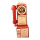 thumbnail image 1 of Advancent Exquisitos adornos de teléfono Retro, materiales de resina, estilo único, modelo de teléfono público con esfera Retro Decoración del hogar Rojo, 1 of 6