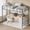 Matte Gray, variant on GOCAPTAIN Twin Size Loft Bed Frame, Heavy-Duty Metal Bed Frame with Ladder and Full-Length Arched Guardrail, Black