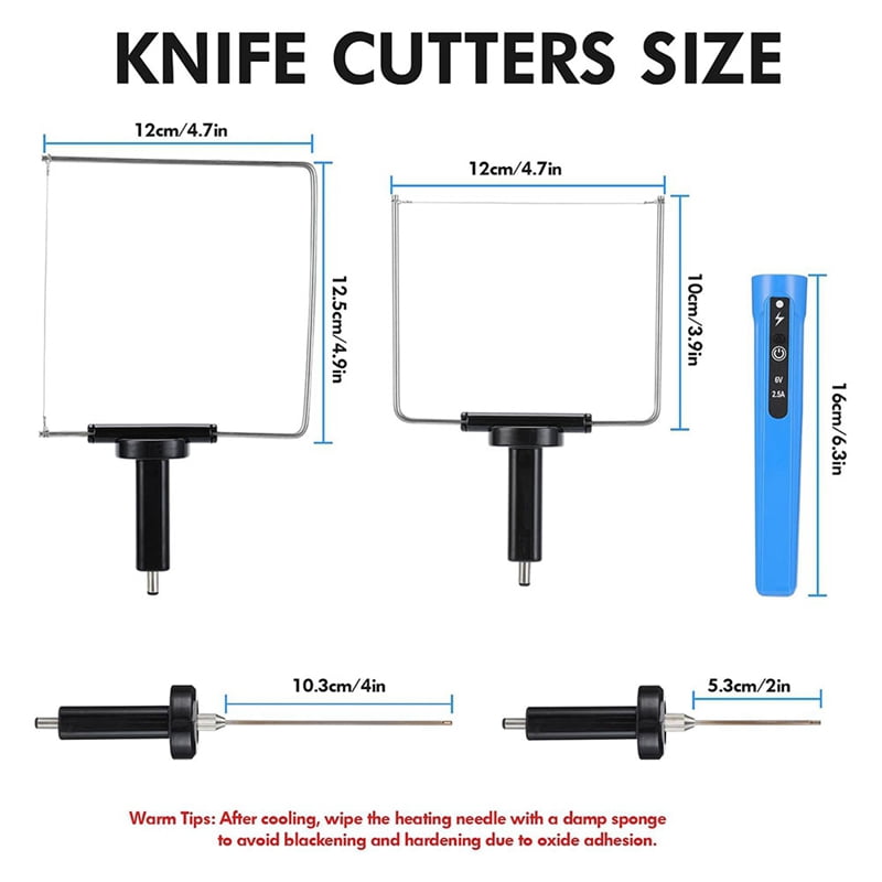 Hot Wire Knife Foam Cutter Tool Set 4-in-1 Foam Cutter Electric Foam Cutting Tool with 4 Cutting Machine Pen, US Plug