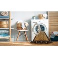 thumbnail image 2 of Ahgly Company Tapis de Zone Rond Industriel Moderne Sangria Brun Lavable en Machine, 3 Pieds Rond, 2 of 7