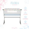 thumbnail image 5 of Dream On Me Flora Bassinet with Carry Bag , Compact & Modern, Confetti Blue, 5 of 12