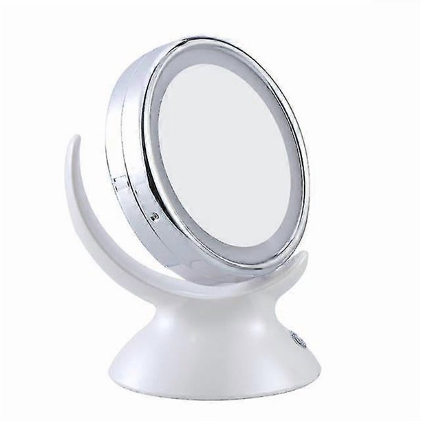 Adjable 5x Magnificat Ed Led Makeup Bath Vanity 360 De Swivel Double-sided Table ()