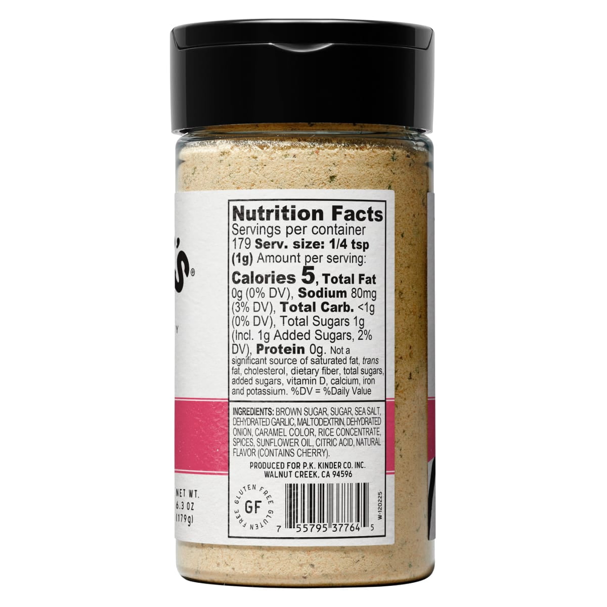 Kinder's Cherry Brown Sugar Seasoning Blend with Sea Salt, 5.9 oz