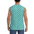 thumbnail image 4 of Zufioo Aquamarine Glitter1 Men's Tank Top,Men's Sleeveless Muscle Shirts,Basic Sleeveless T Shirts Casual Active Hipster Tank Top,Moisture Wicking Odor Protection-X-Large, 4 of 7