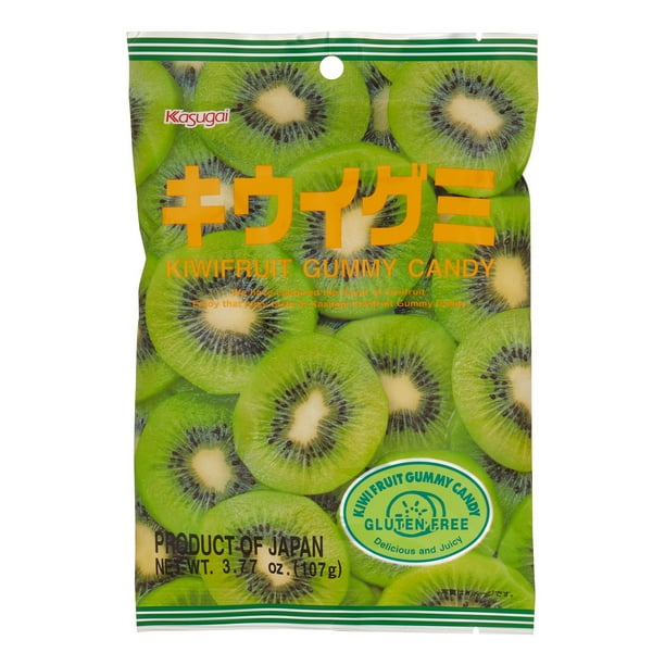 Kasugai Gummy Candy, Kiwi, 3.7 Oz