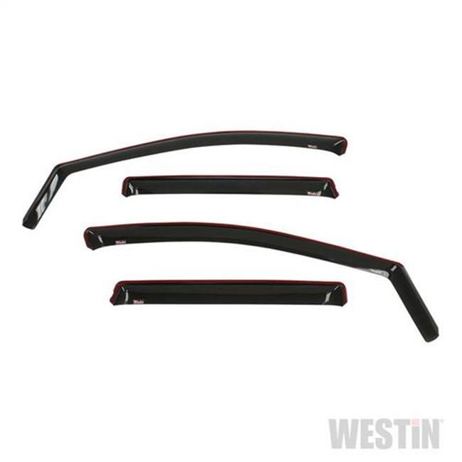 7237415 InChannel Wade Smoke Front & Rear Window Deflectors Piece of
