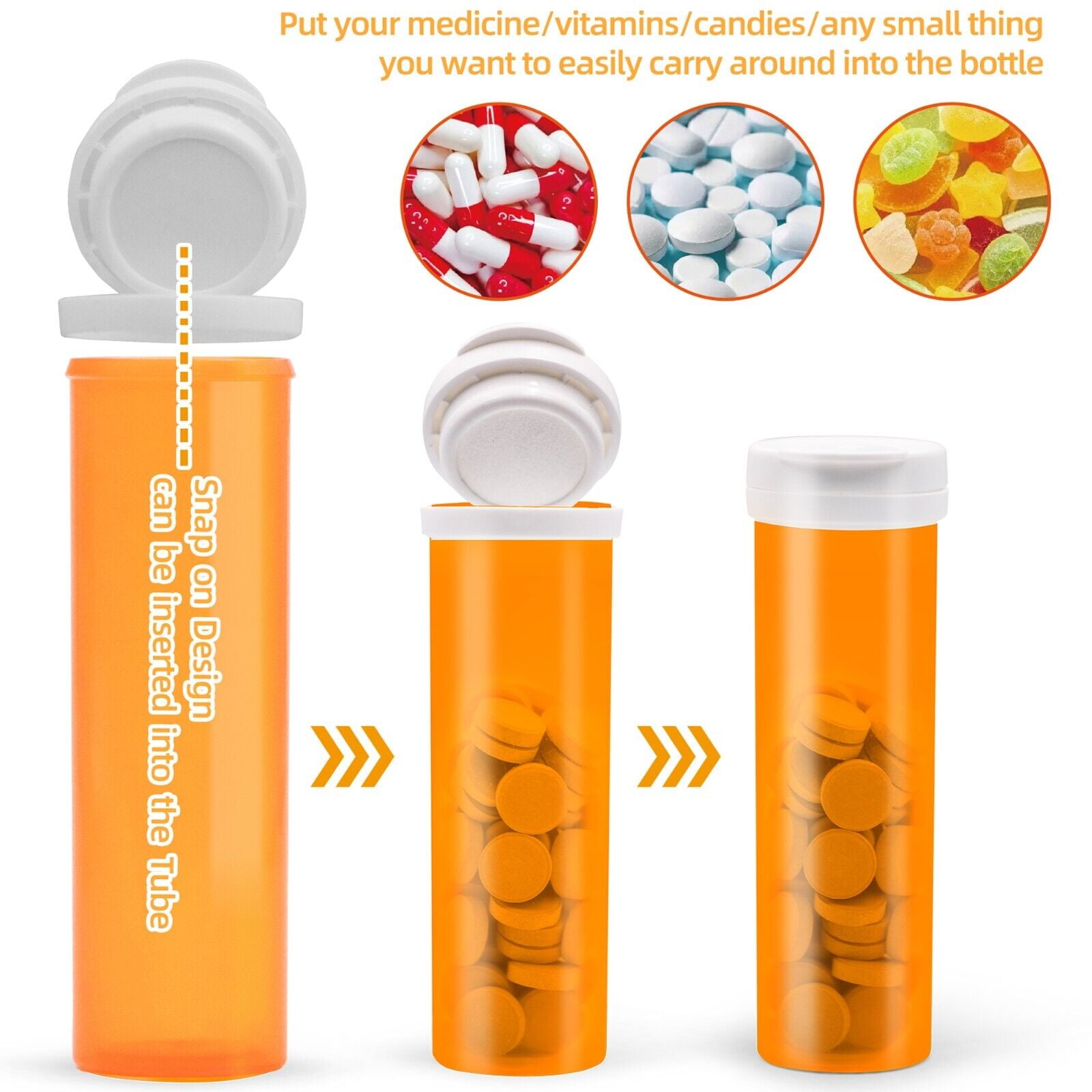 Wisesorb 8 Dram, 20pcs, Pill Bottle with Indicating Silica Gel Desiccant  Cap (Orange to White), Medicine Bottle, Pill Bottles Empty with Caps, Empty Pill  Bottles - Yahoo Shopping
