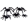 thumbnail image 3 of 4PCS Simulation Spiders Plush Tricky Toy Realistic Scary Fake Prop Indoor Outdoor Halloween Decoration, 3 of 8