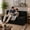 BLACK, variant on JUIKURY 5‑In‑1 Convertible Boneless Loveseat, Corduroy Sofa Bed with Washable Removable Cover, Full Size, Black