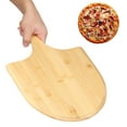 thumbnail image 5 of Tcwhniev 15.8 Inch Bamboo Pizza Peel With Long Handle,Spatula Round Pizza Paddle,Large Pizza Spatula Mul-Pizza Turning Peel Hanging Pizza Shovel Pizza Paddle for Home Kitchen Pizza Cake, 5 of 9