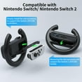 thumbnail image 4 of Steering Wheel for Nintendo Switch/Switch 2, Racing Wheel Table Attachment with 4 Suction Cup for JoyCons, Enhanced Stability for Immersive Racing Games, 4 of 11