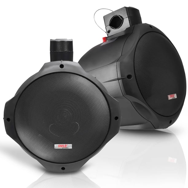 Altavoces marinos Pyle PLMRB65, 6.5 pulgadas, 200 W, resistentes al agua, color negro