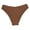 Coffee, variant on Womens Seamless Solid Color Briefs, Yoga Bikini Panties Underwear for Active Daily Wear