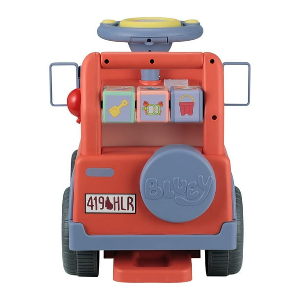 Bluey Licensed Interactive Ride-On Push Car for Boys and Bluey Licensed Interactive Ride-On Push Car for Boys and