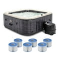 thumbnail image 1 of Intex PureSpa Plus Greystone Hot Tub, 94x28", w/ S1 Filter Cartridge 6-Pack, 1 of 12