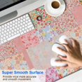 thumbnail image 2 of Long Mouse Pads for Desk,Pioneer Flower Floral Print Pattern Desk Mats on Top Of Desks, Desk Mouse Pad Extra Large with 3mm Non-Slip Base and Stitched Edge for Gaming,Office,Work,Home 47.3"x23.6", 2 of 6