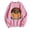 Pink, variant on Futezty Womens Oversized Sweatshirts Halloween Graphic Crewneck Tops Casual Sweater Lightweight Pullover