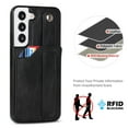 thumbnail image 2 of SaniMore Case for Samsung Galay S22 Plus 6.6" 2022, [Wrist Strap & Card Slot & Support Stand] PU Leather Skin [Wear-resistant Anti-drop Shockproof] Slim Lightweiht Shell For Galaxy S22 Plus, Black, 2 of 7