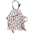 thumbnail image 1 of Periodic Table Apron Sketch Style Chemistry Class Elements Science Camp Art Print, Unisex Kitchen Bib Apron with Adjustable Neck for Cooking Baking Gardening, Pale Pink Blue and Green, by Ambesonne, 1 of 3