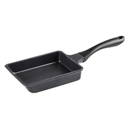 

Frying Pan Egg Roaster 13 x 18 cm Gas Fire Only Black Die-Cast Mega Stone Coating Abrasion Resistance Test Cleared 1 Million Times Amazing Strength HB-4606