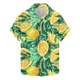 thumbnail image 6 of Cllios Hawaiian Shirt for Men Summer Floral Graphic Beach Tops Loose Fit Lapel Collared Short Sleeve T-shirts Cotton Button Down Bowling Shirts S-5XL, 6 of 6